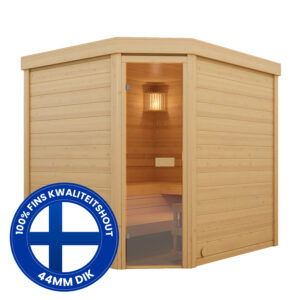 Binnensauna massief SK700 hoek