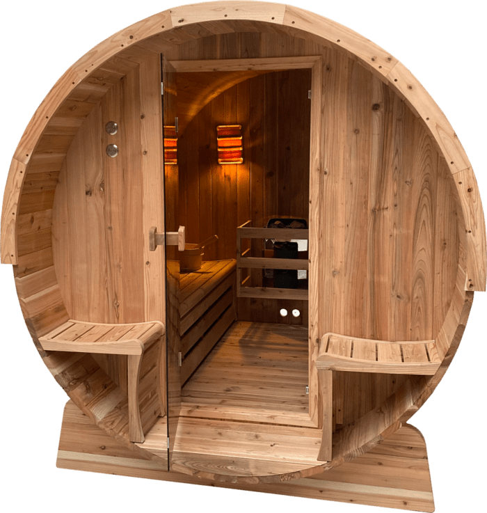 Barrelsauna 230 Red Cedar - Afbeelding 3