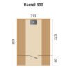 Barrelsauna 290 Red Cedar - Afbeelding 2
