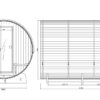 Barrelsauna 290 Red Cedar - Afbeelding 6