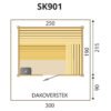 Buitensauna massief SK901 - Afbeelding 2