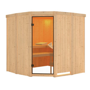 Sauna "Simara 1" met gebronsde deur