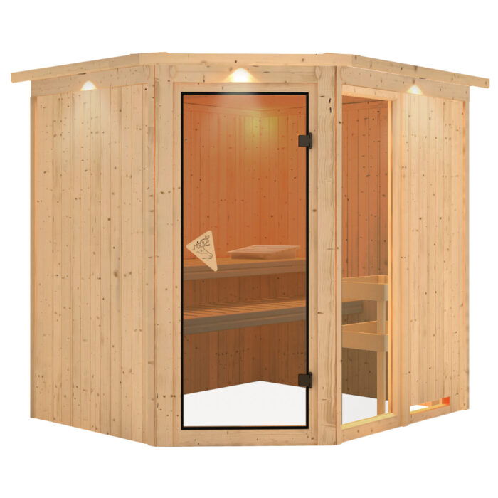Sauna "Fiona 2" met dakkraag - Afbeelding 11