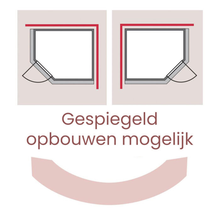 Sauna "Malin" met grafietkleurige deur en dakkraag - Afbeelding 6