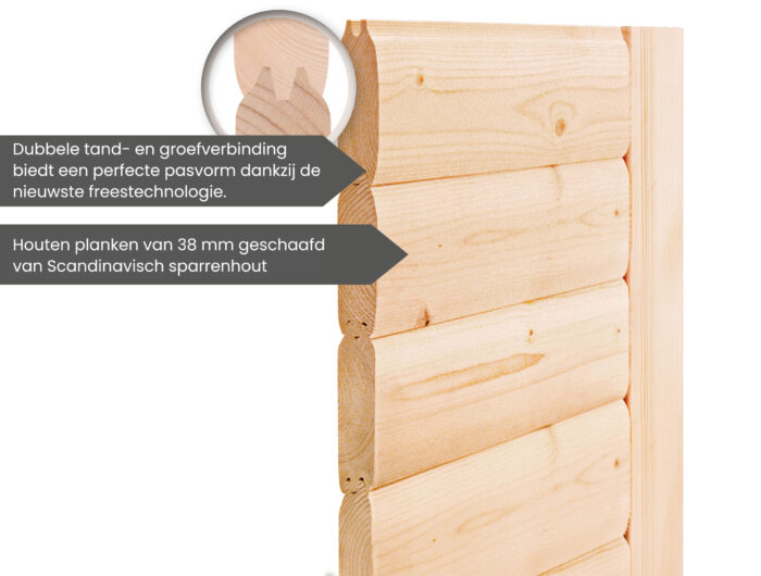 Sauna "Amara" met dakkraag - Afbeelding 11