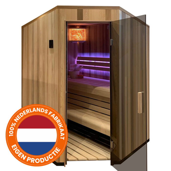 Binnensauna paneel Classic 800 hoek
